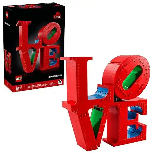 LEGO Art Love Collectible Building Sets - DIY Kits for Adults, Ages 18+ - Crafts for Home Decor and Display - Gift Ideas for Valentine's Day, Birthdays, and More - 31214